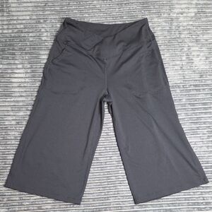 Baleaf Charcoal Wide-Leg Cropped Pants